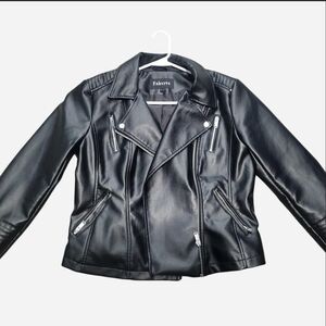 Faux Leather Black Jacket
